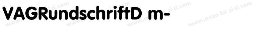 VAGRundschriftD m字体转换